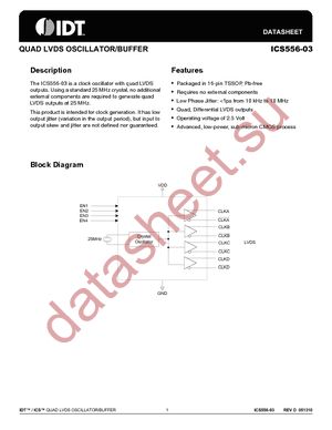 ICS556G-03IT datasheet  